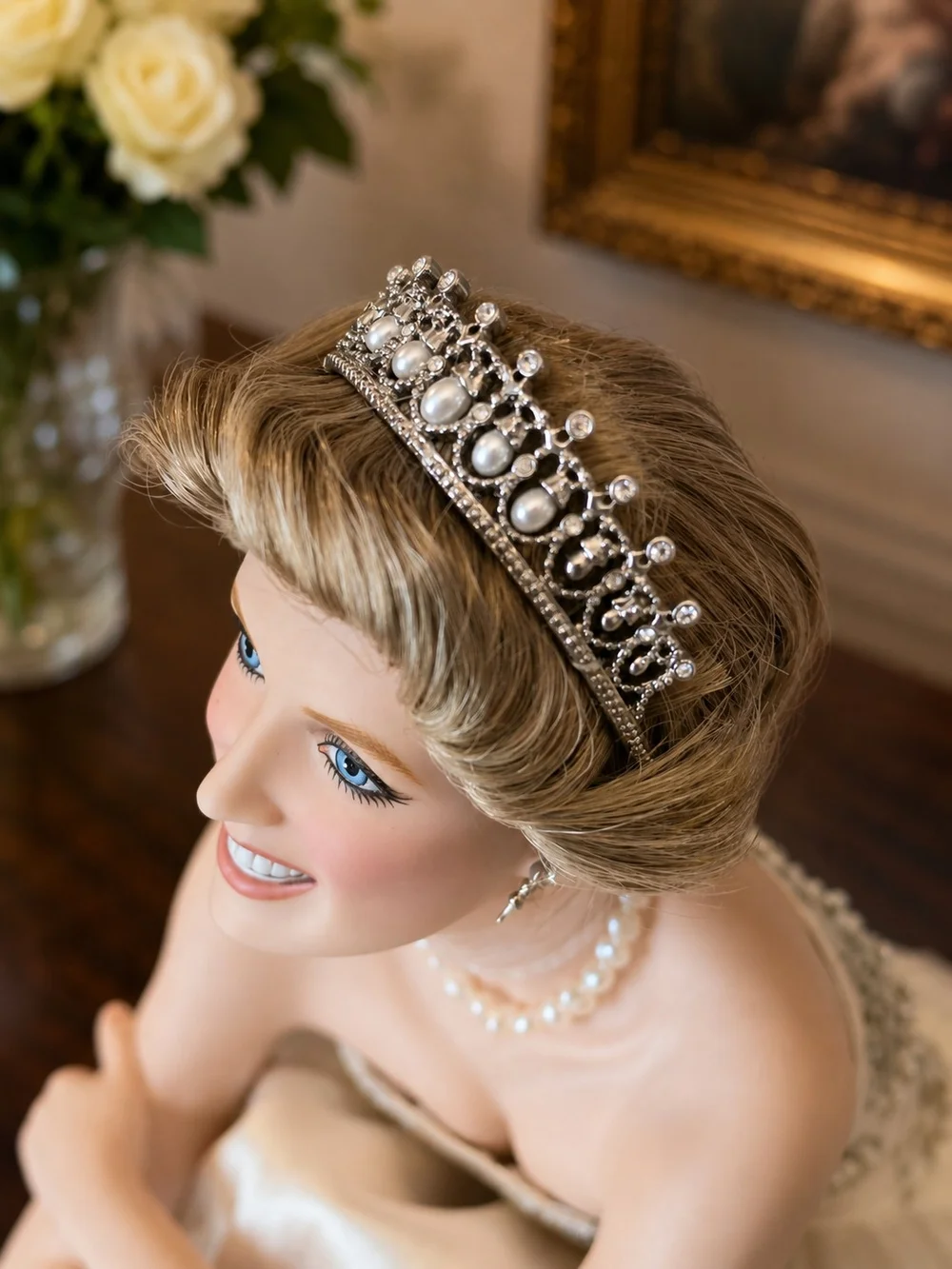 Franklin Mint Heirloom Princess Diana Porcelain Doll Limited Edition